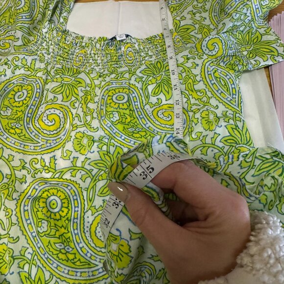 J.Crew x SZ Blockprints Citrus Paisley Mini Dress Size Medium - Picture 13 of 13